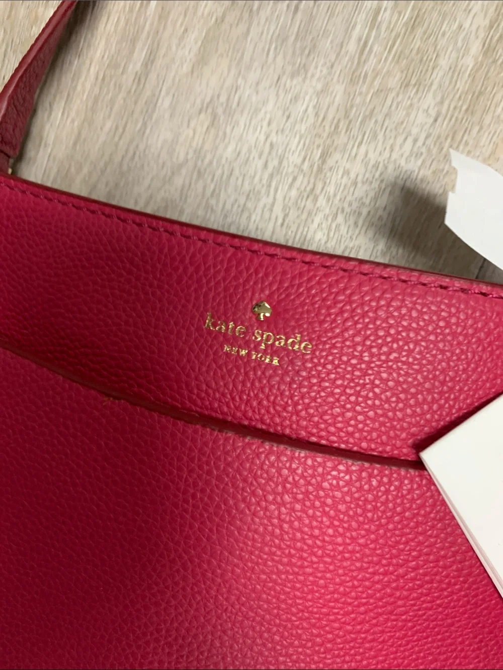 kate spade Hot Pink Pebbled Leather Crossbody
